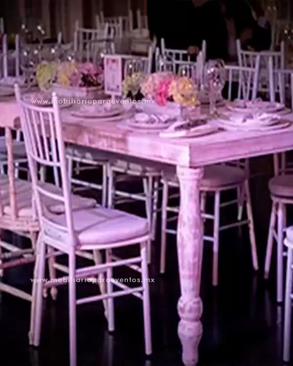 mobiliario tiffany para eventos
